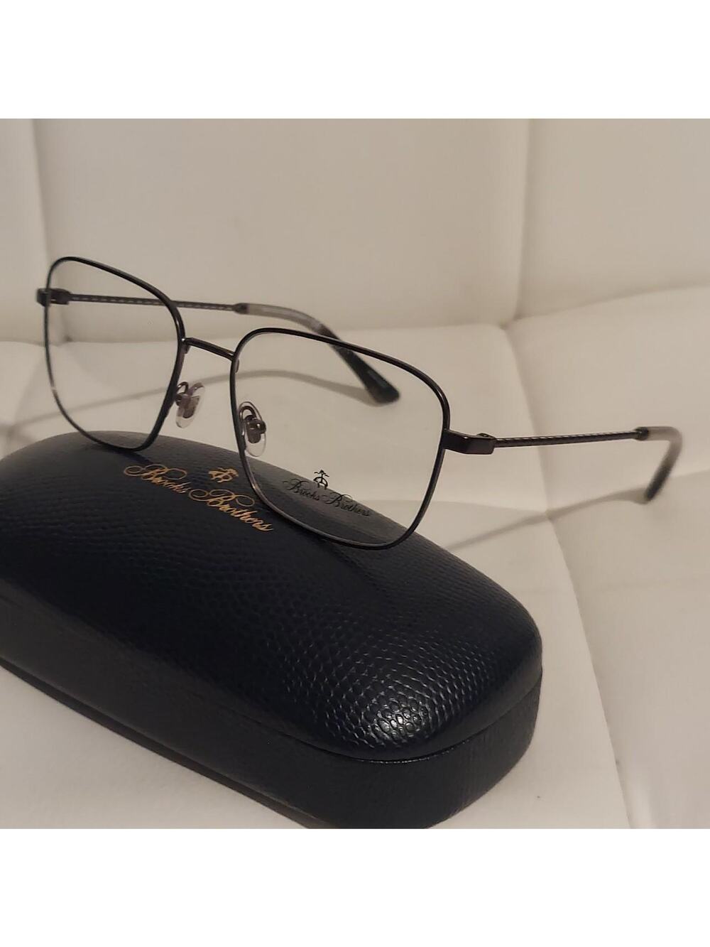 Brooks Brothers BB1094 55-17-145 Men's Gunmetal Full Rim 55mm Eyeglasses NWOT